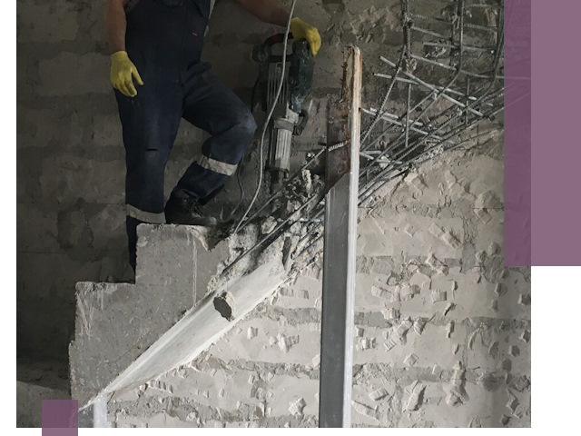 Демонтаж металлических и бетонных лестниц в Электростали