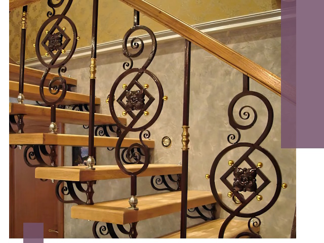 Изготовление кованых лестниц под ключ в Электростали