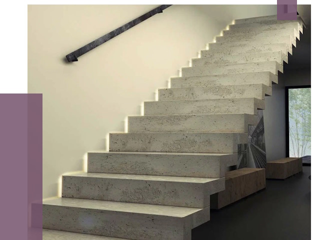 Облицовка бетонных лестниц в Электростали от 4559 руб/м2
