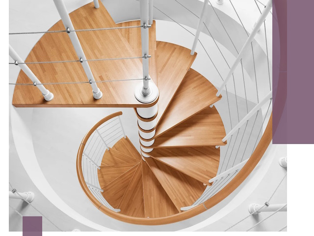 Изготовление винтовых лестниц под ключ в Электростали