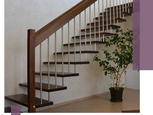 Лестницы на больцах под ключ в Электростали – изготовление и монтаж