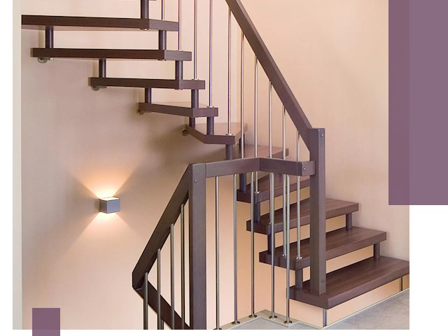 Изготовление лестниц на больцах в Электростали под ключ