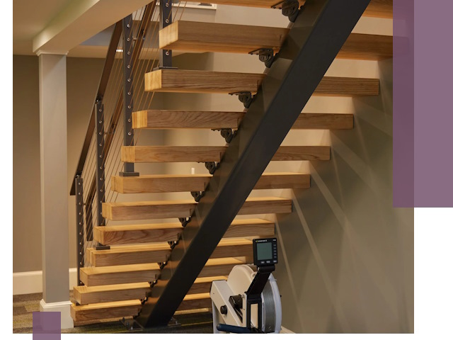 Лестницы на монокосоурах под ключ в Электростали - изготовление и монтаж