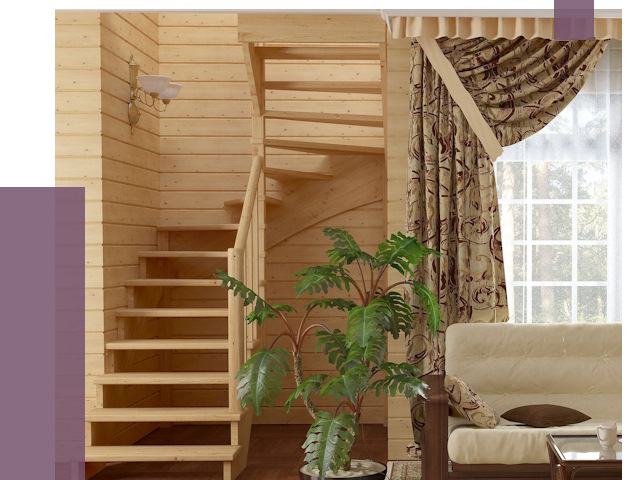 Лестницы для дачи в Электростали от 75215 руб.  | ПРОЛЁТ-Элк