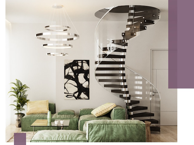 Лестницы для двухуровневой квартиры в Электростали — изготовление и монтаж