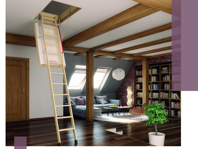 Чердачные лестницы под ключ в Электростали: изготовление и монтаж