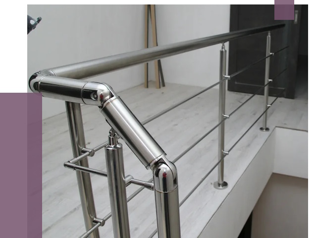 Перила из нержавеющей стали в Электростали от 8914 руб. под ключ | ПРОЛЁТ-Элк