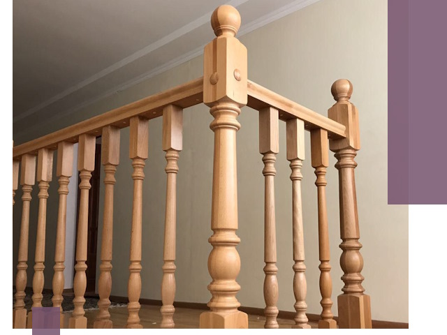 Деревянные перила на заказ в Электростали: монтаж и изготовление