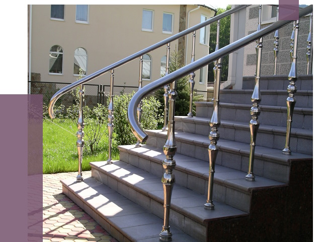 Перила для крыльца в Электростали от 10637 руб. — монтаж ПРОЛЁТ-Элк