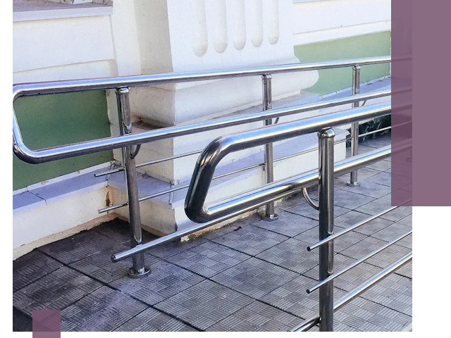 Ограждения пандусов из металла и нержавейки в Электростали