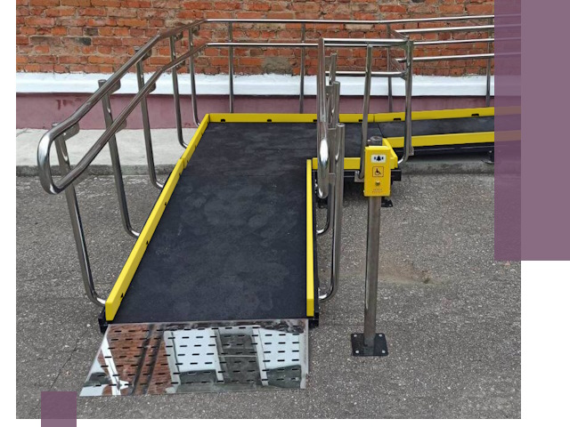 Изготовление наклонных пандусов для инвалидов в Электростали