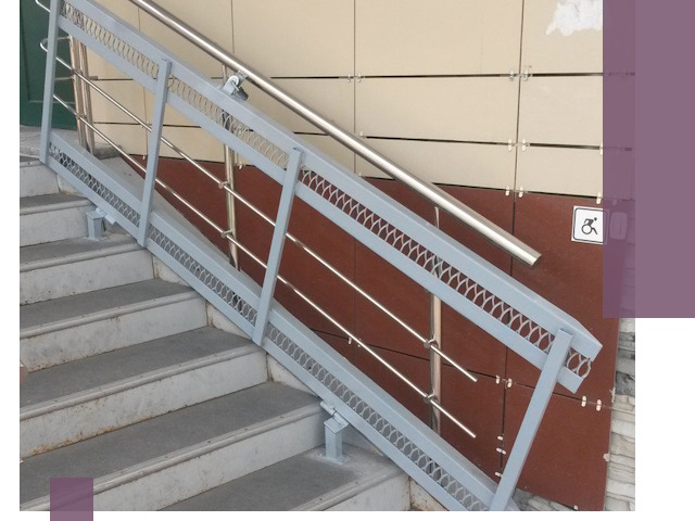 Изготовление откидных пандусов под ключ в Электростали