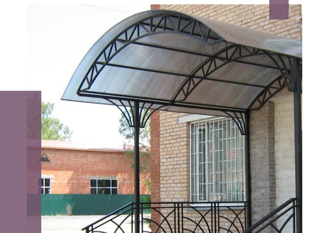 Металлические навесы и козырьки в Электростали от 12663 руб.