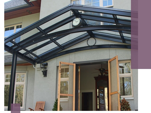 Изготовление и монтаж навесов и козырьков в Электростали