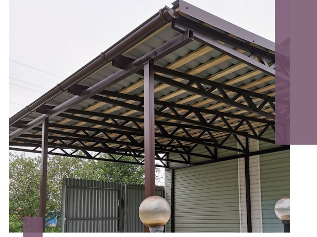 Навесы под ключ в Электростали: изготовление, монтаж и гарантия