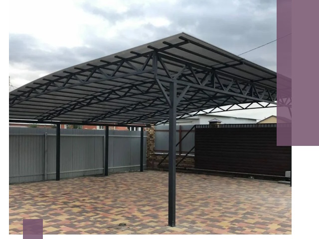 Недорогие навесы под ключ в Электростали — изготовление и монтаж