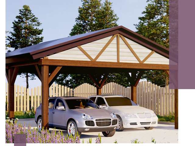 Навесы для автомобиля в Электростали — изготовление и монтаж