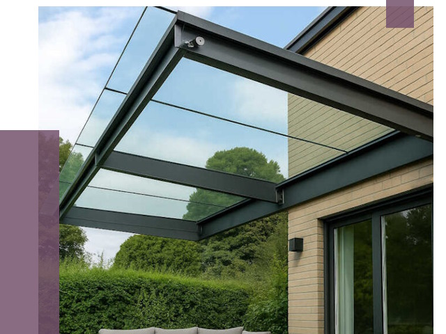 Стеклянные навесы и козырьки в Электростали от 12156 руб.