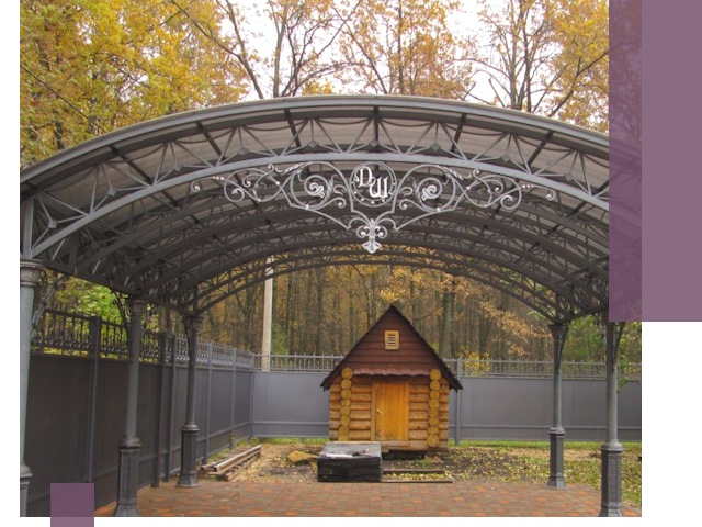 Кованые навесы премиум-класса под заказ в Электростали