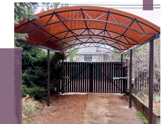 Арочные навесы в Электростали от 12612 руб. — изготовление и монтаж | ПРОЛЁТ-Элк