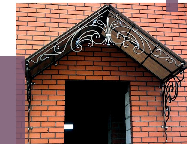 Металлические козырьки в Электростали от 10586 руб. 