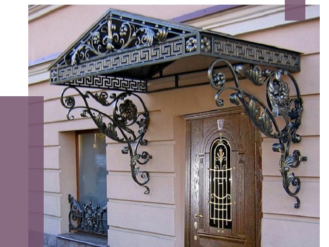 Кованые козырьки в Электростали под ключ от 12612 руб. — ПРОЛЁТ