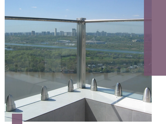 Стеклянные парапеты премиум класса в Электростали для домов и бизнесов