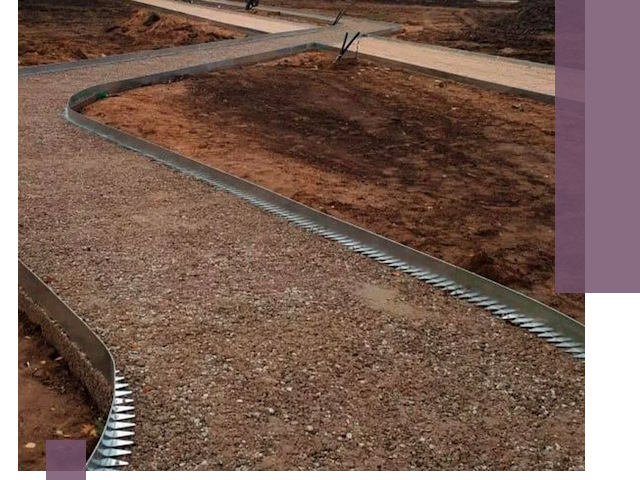 Металлические бордюры под ключ в Электростали — изготовление и монтаж