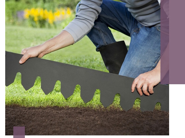 Металлические бордюры для газона в Электростали — изготовление и монтаж