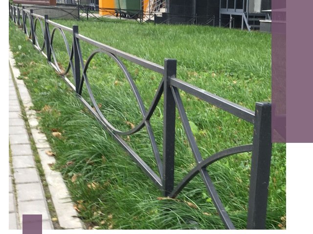 Газонные ограждения из металла в Электростали — монтаж и продажа