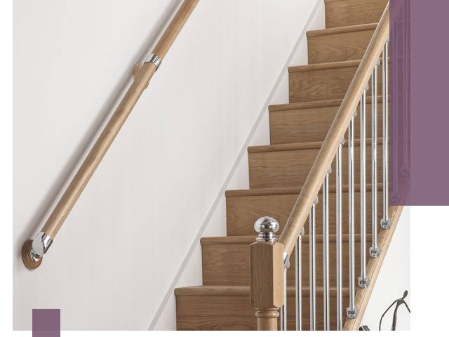 Пристенные поручни из стали и нержавейки под монтаж в Электростали