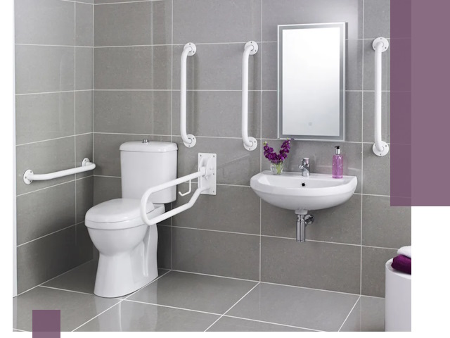 Поручни для санузлов в Электростали: установка, ремонт и монтаж